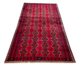 24358-Balutch Hand-Knotted/Handmade Persian Rug/Carpet Tribal/Nomadic Authentic/ Size: 7'10" x 4'2"