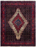 24281 - Senneh Hand-Knotted/Handmade Persian Rug/Carpet Traditional/Authentic / Size: 5'3" x 3'9"