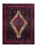 24281 - Senneh Hand-Knotted/Handmade Persian Rug/Carpet Traditional/Authentic / Size: 5'3" x 3'9"