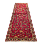 24260- Kashan Handmade/Hand-Knotted Persian Rug/Traditional Carpet Authentic/ Size 9'7" x 3'2"