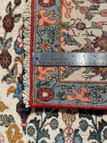 24551-Ghom Hand-knotted/Handmade Persian Rug/Carpet Traditional/ Nomadic Authentic/ Size: 7'1" x 4'5"