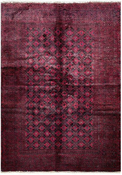 24342-Balutch Hand-Knotted/Handmade Persian Rug/Carpet Tribal/Nomadic Authentic/ Size: 6'1" x 3'11"