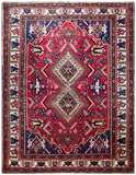 24331- Abadeh Persian Hand-Knotted Authentic//Traditional/Carpet/Rug/ Size: 6'9"x 5'1"