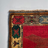 24255 - Shiraz Hand-Knootted/Handmade Persian Rug/Carpet Tribal/Nomadic Authentic/Size: 6'1" x 3'3"