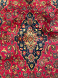 24385- Mashad Handmade/Hand-Knotted Persian Rug/Traditional Carpet Authentic/ Size: 6'5" x 3'7"