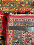 24385- Mashad Handmade/Hand-Knotted Persian Rug/Traditional Carpet Authentic/ Size: 6'5" x 3'7"