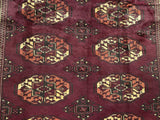 24343-Turkmen Hand-Knotted/Handmade Persian Rug/Carpet Traditional/Authentic/Size: 7'5" x 4'4"