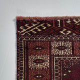 24343-Turkmen Hand-Knotted/Handmade Persian Rug/Carpet Traditional/Authentic/Size: 7'5" x 4'4"
