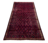 24357-Balutch Hand-Knotted/Handmade Persian Rug/Carpet Tribal/Nomadic Authentic/ Size: 7'5" x 3'8"