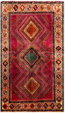 24297 - Shiraz Hand-Knootted/Handmade Persian Rug/Carpet Tribal/Nomadic Authentic/Size: 7'0" x 4'11"