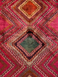 24297 - Shiraz Hand-Knootted/Handmade Persian Rug/Carpet Tribal/Nomadic Authentic/Size: 7'0" x 4'11"