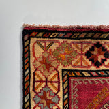 24297 - Shiraz Hand-Knootted/Handmade Persian Rug/Carpet Tribal/Nomadic Authentic/Size: 7'0" x 4'11"