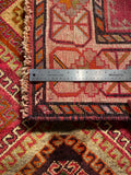 24297 - Shiraz Hand-Knootted/Handmade Persian Rug/Carpet Tribal/Nomadic Authentic/Size: 7'0" x 4'11"