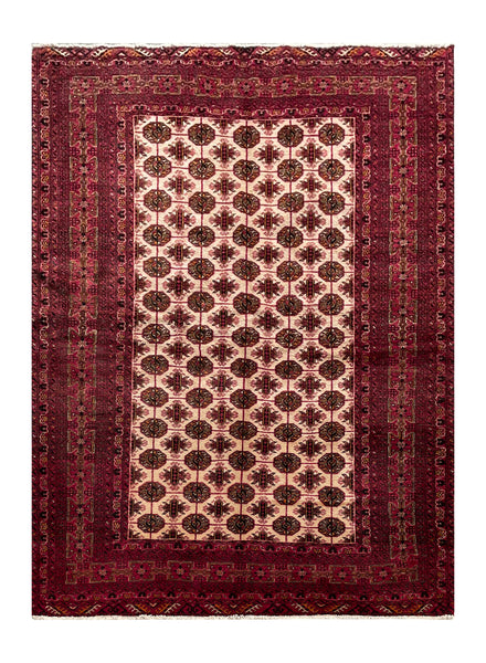 24338-Turkmen Hand-Knotted/Handmade Persian Rug/Carpet Traditional/Authentic/Size: 7'2" x 4'3"