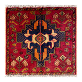 24435-Ghashgai Hand-Knotted/Handmade Persian Rug/Carpet Tribal/ Nomadic/Authentic/Size: 2'0" x 2'0"