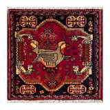 24399-Ghashgai Hand-Knotted/Handmade Persian Rug/Carpet Tribal/ Nomadic Authentic/Size: 1'8" x 1'10"