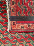 24532-Ghashgai Hand-Knotted/Handmade Persian Rug/Carpet Tribal/Nomadic Authentic/Size: 1'11" x 2'0"