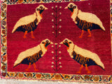 24431-Ghashgai Hand-Knotted/Handmade Persian Rug/Carpet Tribal// Nomadic Authentic/Size: 1'8" x 2'4"