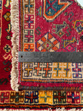 24414-Ghashgai Hand-Knotted/Handmade Persian Rug/Carpet Tribal /Nomadic Authentic/Size: 1'8" x 2'0"