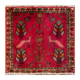24448-Ghashgai Hand-Knotted/Handmade Persian Rug/Carpet Tribal/ Nomadic Authentic/Size: 2'0" x 2'1"
