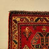 24407 - Shiraz Hand-Knootted/Handmade Persian Rug/Carpet Tribal/Nomadic Authentic/Size: 1'9" x 1'9"
