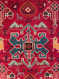 24486-Ghashgai Hand-Knotted/Handmade Persian Rug/Carpet Tribal/ Nomadic Authentic/Size: 2'4" x 2'2"