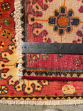 24461-Ghashgai Hand-Knotted/Handmade Persian Rug/Carpet Tribal /Nomadic Authentic/Size: 1'8" x 1'11"