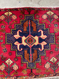 24446-Ghashgai Hand-Knotted/Handmade Persian Rug/Carpet Tribal/ Nomadic Authentic/Size: 2'0" x 2'0"