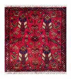 24475-Ghashgai Hand-Knotted/Handmade Persian Rug/Carpet Tribal / Nomadic Authentic/Size: 2'4" x 2'2"