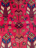 24475-Ghashgai Hand-Knotted/Handmade Persian Rug/Carpet Tribal / Nomadic Authentic/Size: 2'4" x 2'2"