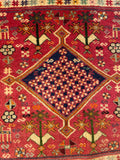 24460-Ghashgai Hand-Knotted/Handmade Persian Rug/Carpet Tribal/ Nomadic Authentic/Size: 2'2" x 2'3"