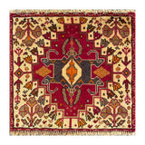 24538-Ghashgai Hand-Knotted/Handmade Persian Rug/Carpet Tribal/ Nomadic Authentic/Size: 1'8" x 1'10"