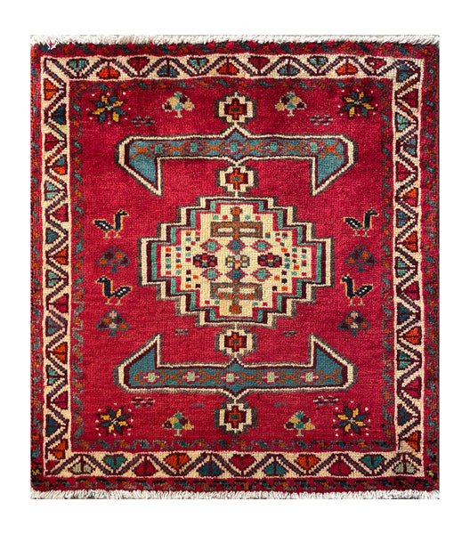 24512-Ghashgai Hand-Knotted/Handmade Persian Rug/Carpet Tribal/ Nomadic Authentic/Size: 2'3" x 2'0"