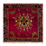 24449-Ghashgai Hand-Knotted/Handmade Persian Rug/Carpet Tribal/Nomadic Authentic/Size: 2'2" x 2'2"
