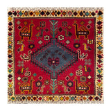 24416-Ghashgai Hand-Knotted/Handmade Persian Rug/Carpet Tribal/ Nomadic Authentic/Size: 1'10" x 2'0"