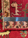 24487-Ghashgai Hand-Knotted/Handmade Persian Rug/Carpet Tribal/ Nomadic Authentic/Size: 1'10" x 2'0"