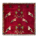 24492-Ghashgai Hand-Knotted/Handmade Persian Rug/Carpet Tribal/ Nomadic Authentic/Size: 1'10" x 2'0"