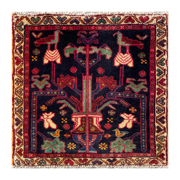 24498-Ghashgai Hand-Knotted/Handmade Persian Rug/Carpet Tribal/ Nomadic Authentic/Size: 2'0" x 2'1"