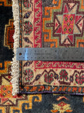 24463-Ghashgai Hand-Knotted/Handmade Persian Rug/Carpet Tribal / Nomadic Authentic/Size: 1'8" x 2'0"