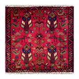 24511-Ghashgai Hand-Knotted/Handmade Persian Rug/Carpet Tribal/ Nomadic Authentic/Size: 2'2" x 2'2"