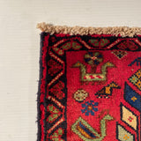 24511-Ghashgai Hand-Knotted/Handmade Persian Rug/Carpet Tribal/ Nomadic Authentic/Size: 2'2" x 2'2"