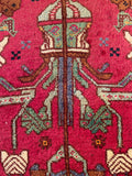 24467-Ghashgai Hand-Knotted/Handmade Persian Rug/Carpet Tribal/ Nomadic Authentic/Size: 2'1" x 2'1"