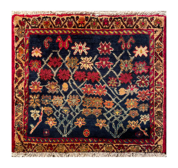 24474-Ghashgai Hand-Knotted/Handmade Persian Rug/Carpet Tribal/ Nomadic Authentic/Size: 1'11" x 2'11"