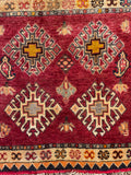 24509-Ghashgai Hand-Knotted/Handmade Persian Rug/Carpet Tribal/ Nomadic Authentic/Size: 1'9" x 1'11"