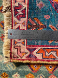 24436-Ghashgai Hand-Knotted/Handmade Persian Rug/Carpet Tribal / Nomadic Authentic/Size: 1'9" x 1'10"
