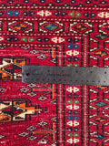 24154-Turkmen Hand-Knotted/Handmade Persian Rug/Carpet Traditional/Authentic/ Size: 3'7" x 2'0"