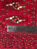 24211-Turkmen Hand-Knotted/Handmade Persian Rug/Carpet Traditional/Authentic/ Size: 4'3" x 2'0"