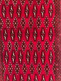 24173-Turkmen Hand-Knotted/Handmade Persian Rug/Carpet Traditional/Authentic/ Size: 4'2" x 2'0"
