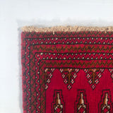 24173-Turkmen Hand-Knotted/Handmade Persian Rug/Carpet Traditional/Authentic/ Size: 4'2" x 2'0"