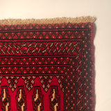 24162-Turkmen Hand-Knotted/Handmade Persian Rug/Carpet Traditional/Authentic/ Size: 4'6" x 2'0"